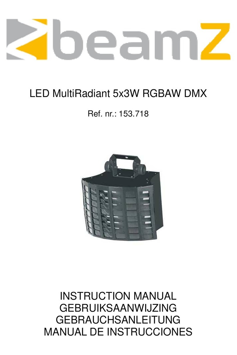 Beamz LED MultiRadiant 5x3W RGBAW DMX User manual