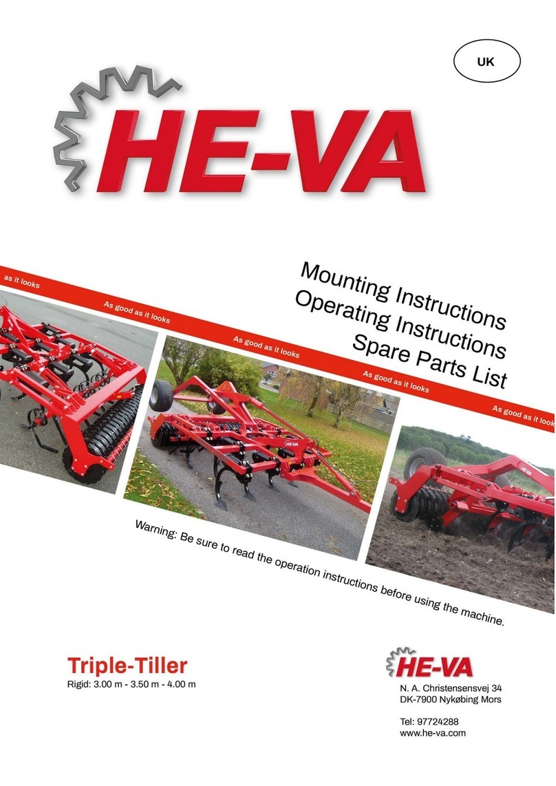 HE-VA Triple-Tiller Mounting instructions