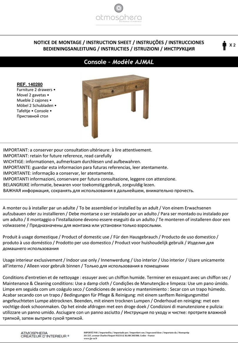 atmosphera AJMAL 140280 instruction sheet