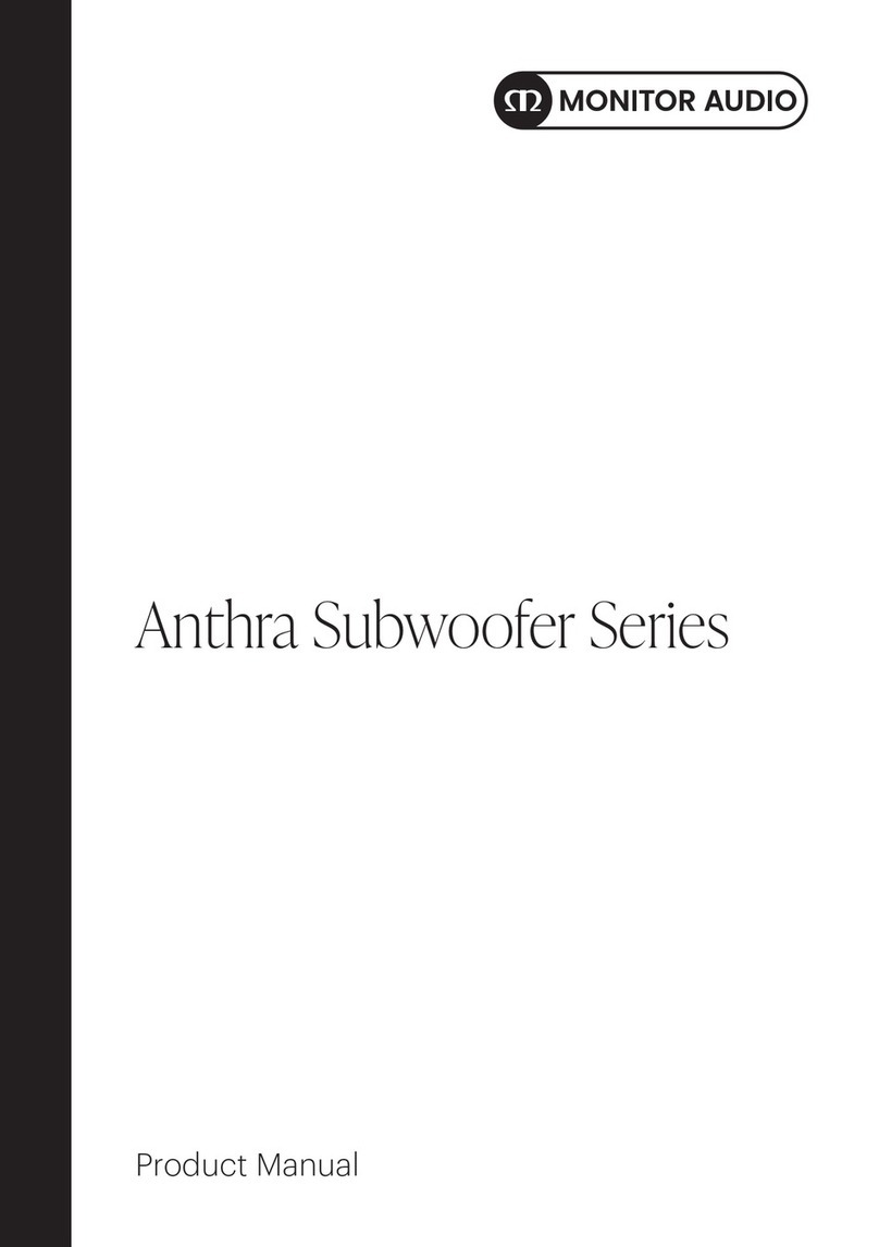 Monitor Audio Anthra Series User manual