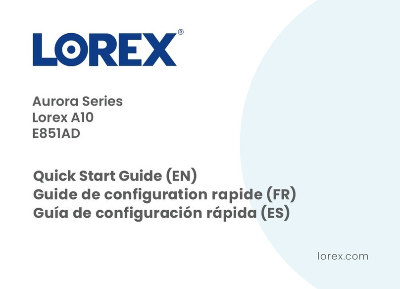 Lorex E851AD Series User manual