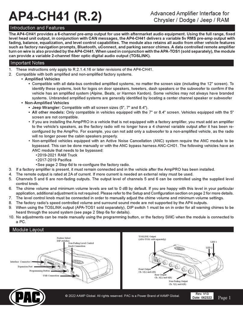 PAC AP4-CH41 R2 installation guide