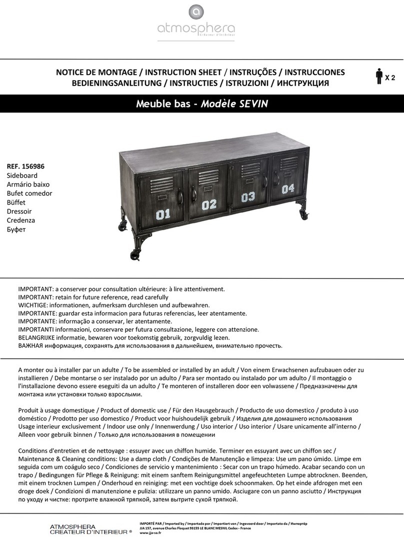 atmosphera SEVIN 156986 instruction sheet