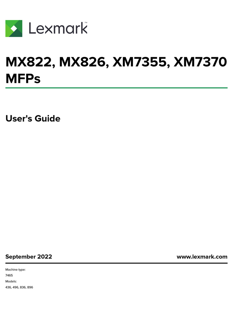 Lexmark XM7355 User manual