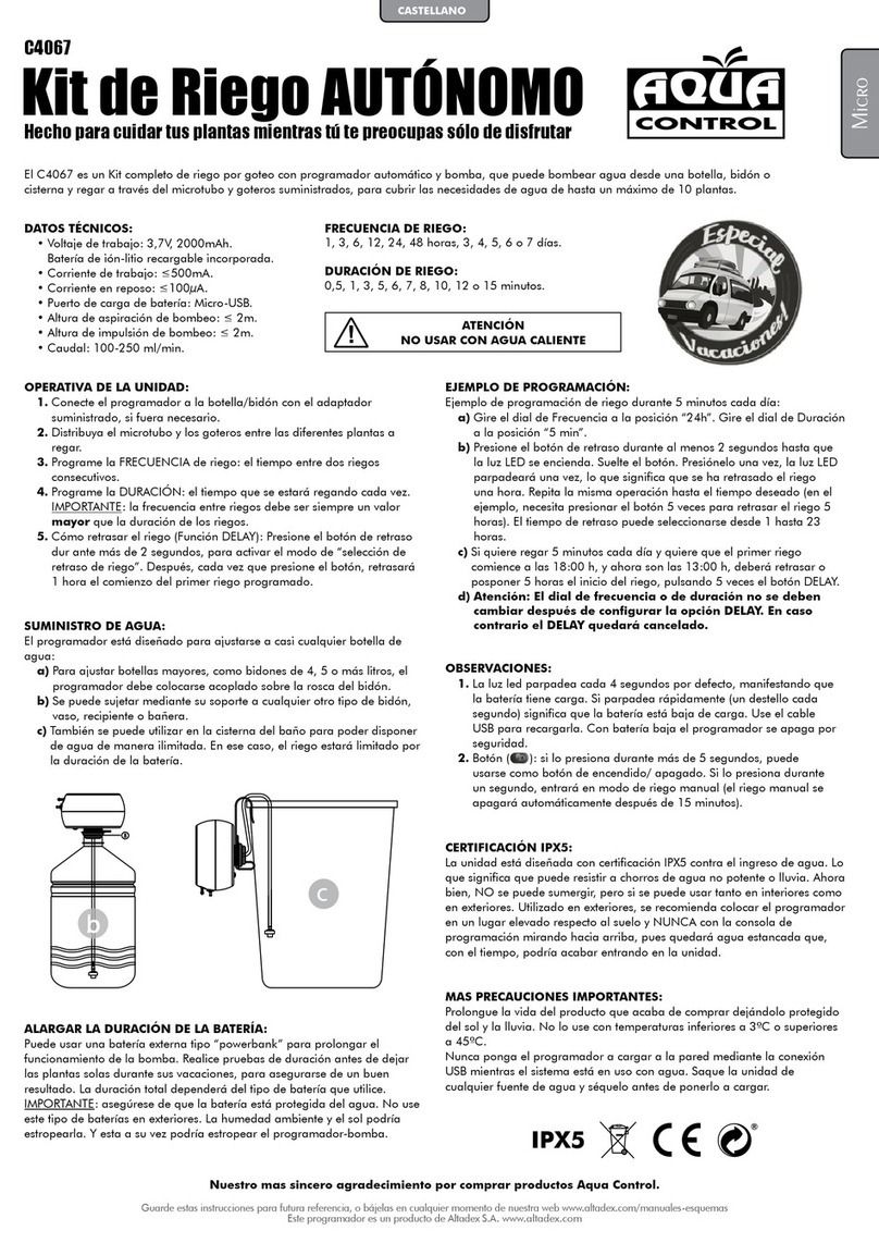Aqua Control C4067 manual