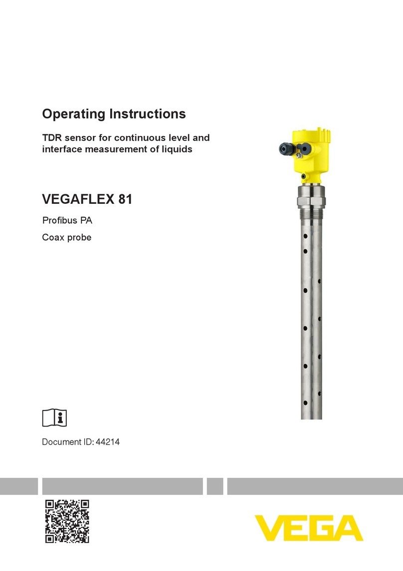 Vega VEGAFLEX 81 User manual Vega VEGAFLEX 81 User manual