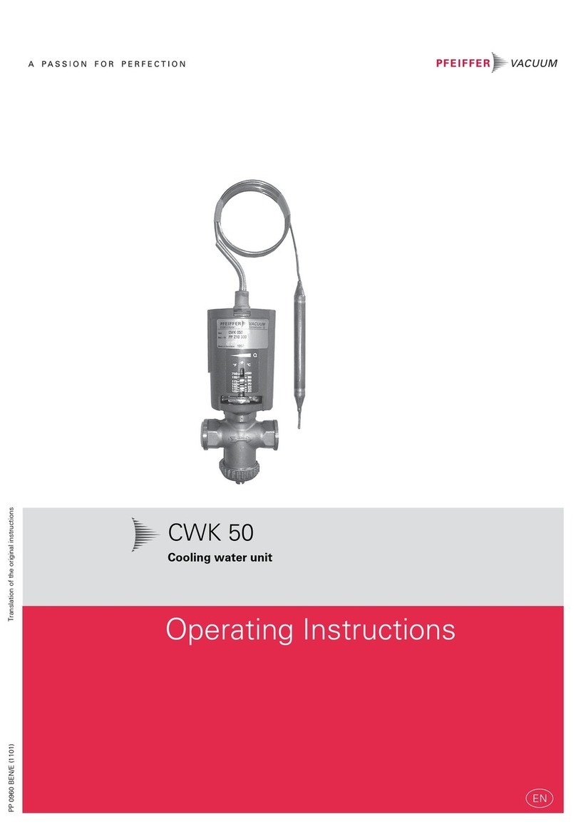 Pfeiffer Vacuum CWK 50 operating instructions