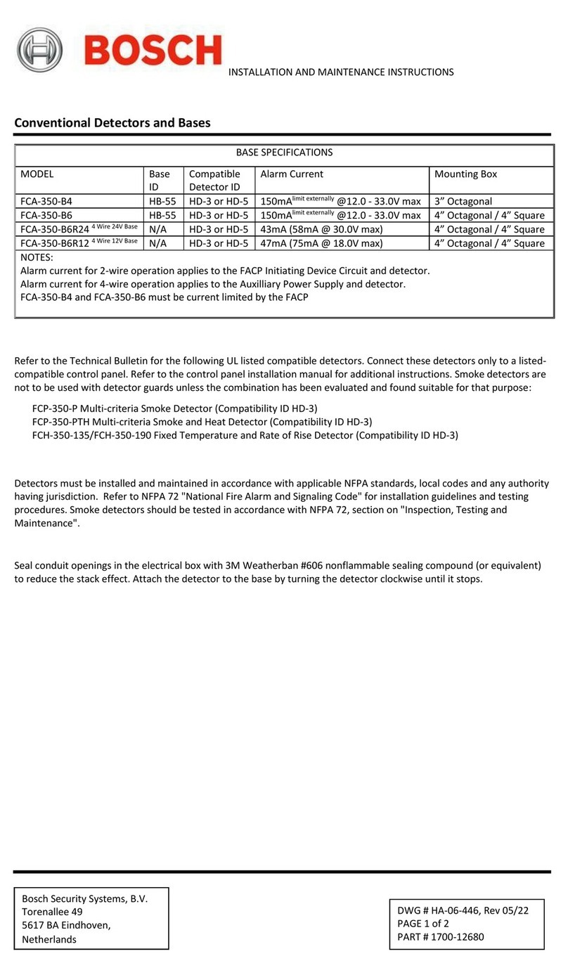 Bosch FCA-350-B4 User manual Bosch FCA-350-B4 User manual