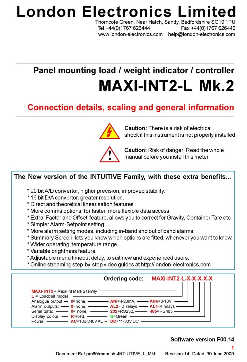 London Electronics MAXI-INT2-L Mk.2 manual