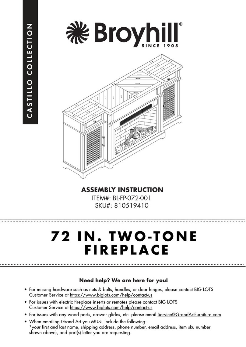 Broyhill CASTILLO BL-FP-072-001 User manual