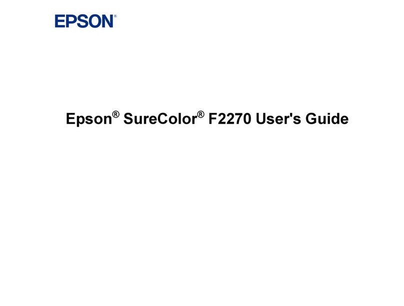 Epson SureColor F2270 User manual