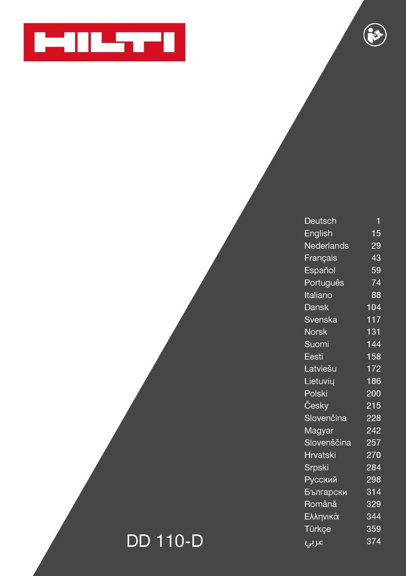 Hilti DD110-D User manual