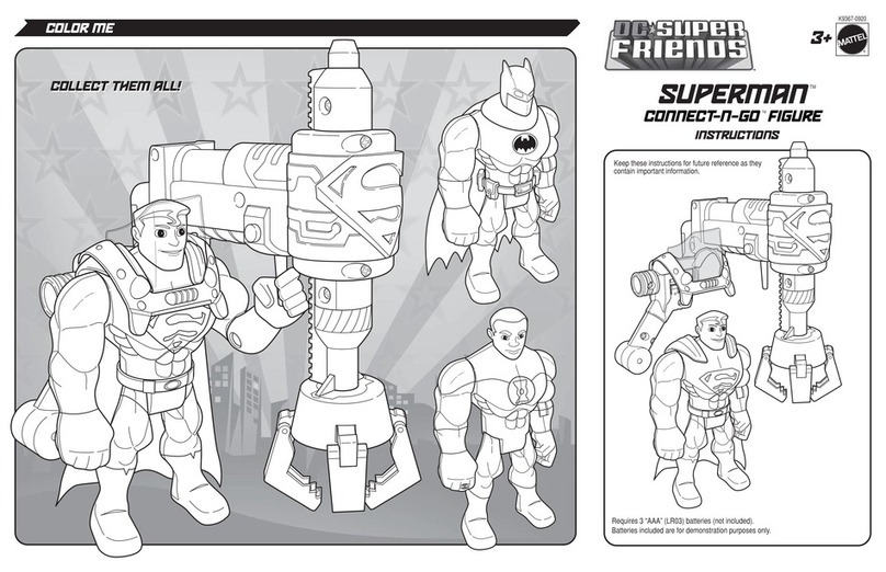 Mattel DC SUPER FRIENDS SUPERMAN CONNECT-N-GO... User manual