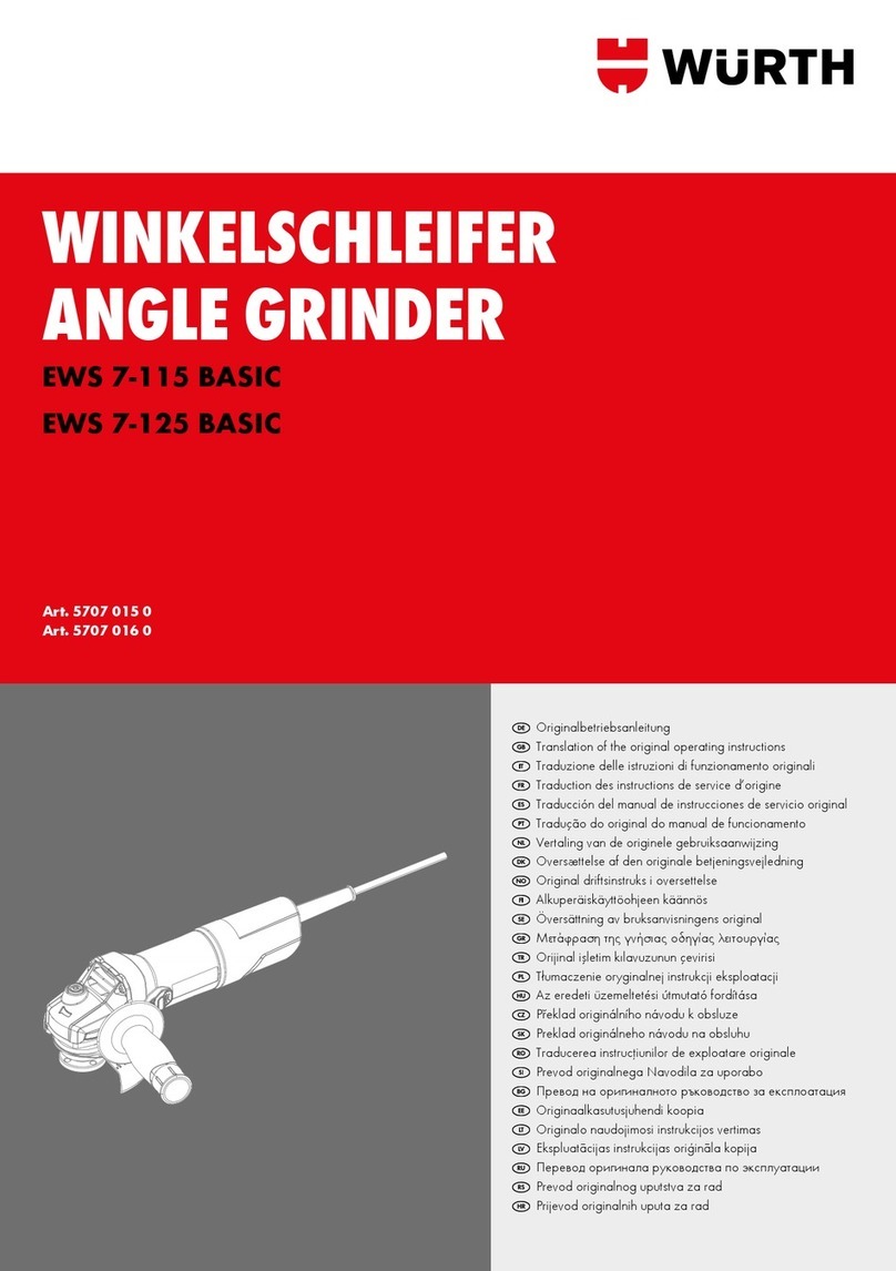 Würth EWS 7-115 BASIC User manual