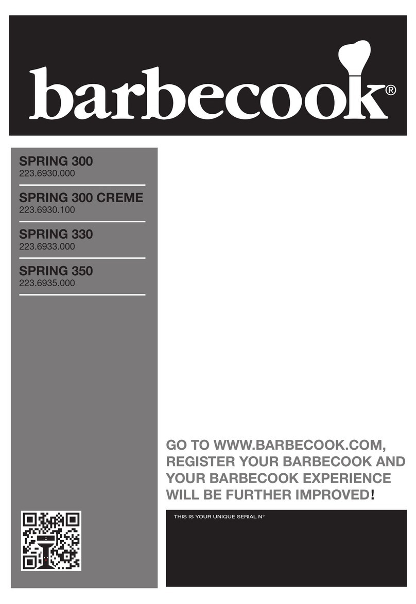Barbecook SPRING 300 CREME User manual