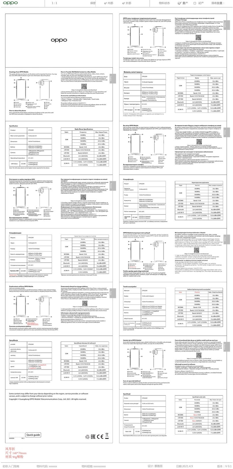 Oppo A16 User manual