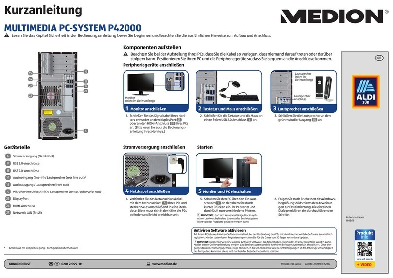 Medion P42000 User manual