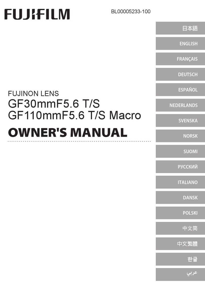 FujiFilm FIJINON GF30mmF5.6 T/S User manual