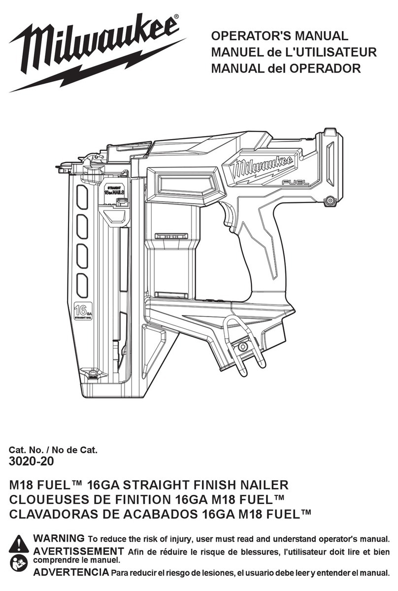 Milwaukee M18 FUEL 16GA Operator's manual