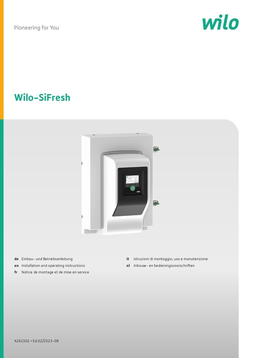 Wilo SiFresh User manual
