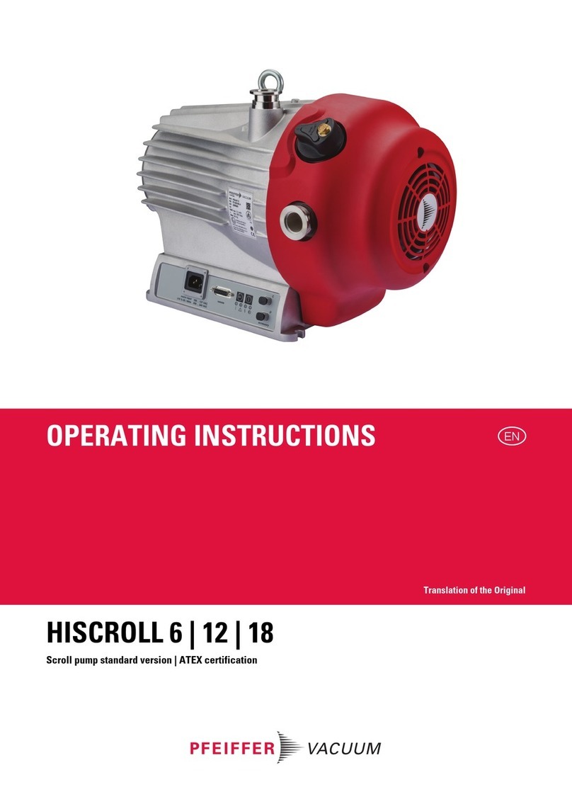 Pfeiffer HISCROLL 6 operating instructions