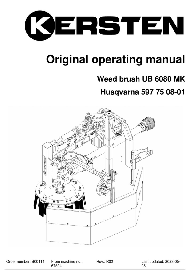 Kersten UB 6080 MK Installation instructions