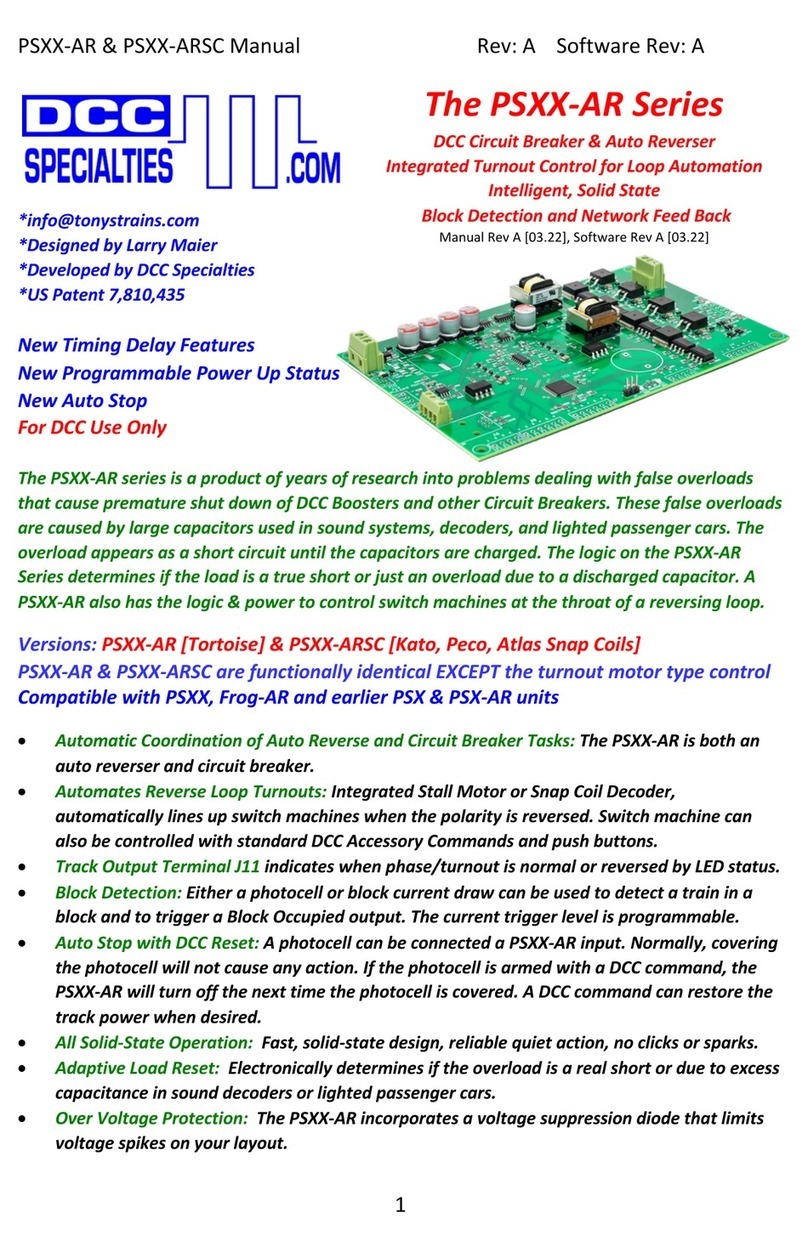 DCC Specialties PSXX-AR Series manual