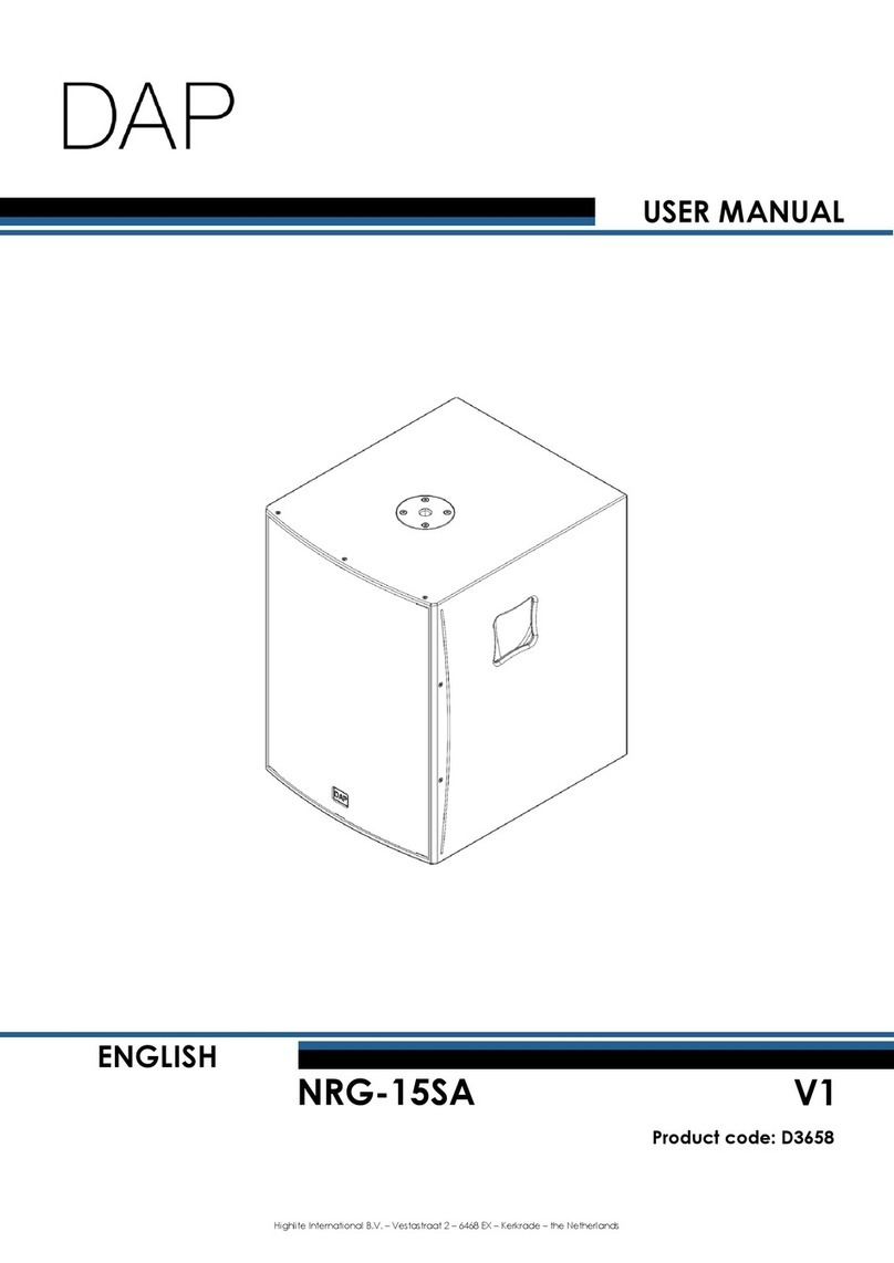 DAPAudio NRG-15SA V1 User manual