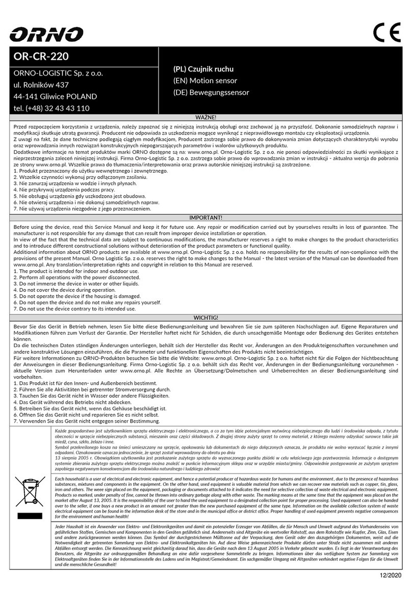 Orno OR-CR-220 User manual