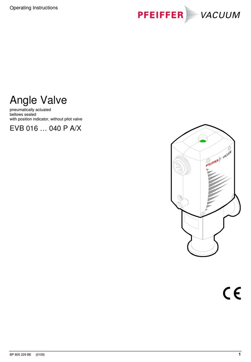 Pfeiffer Vacuum EVB Series User manual