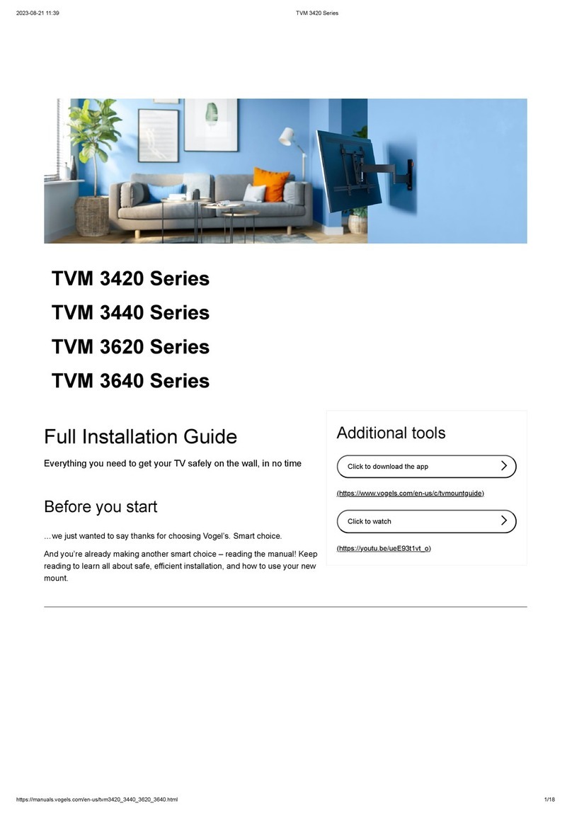 VOGELS TVM 3420 Series User manual