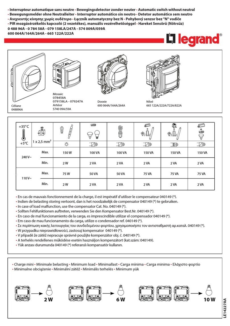 LEGRAND Celiane 048896A User manual