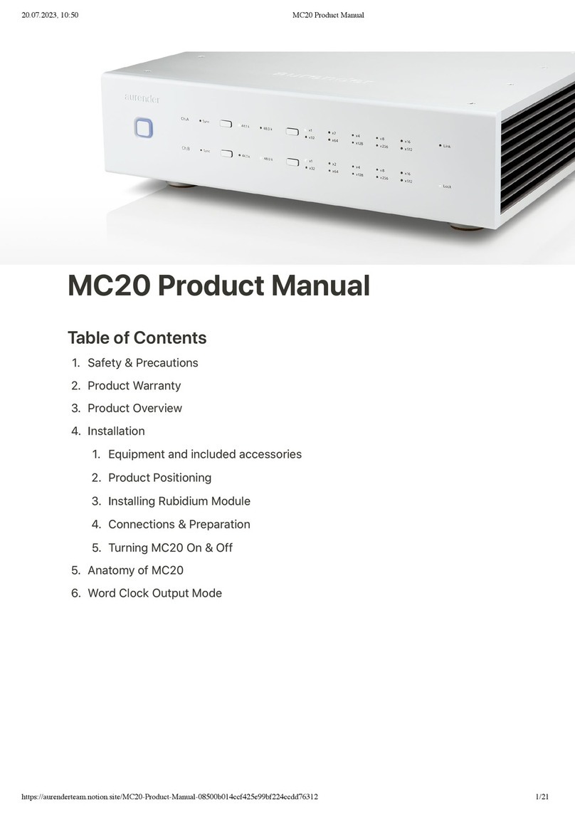 Aurender MC20 product manual