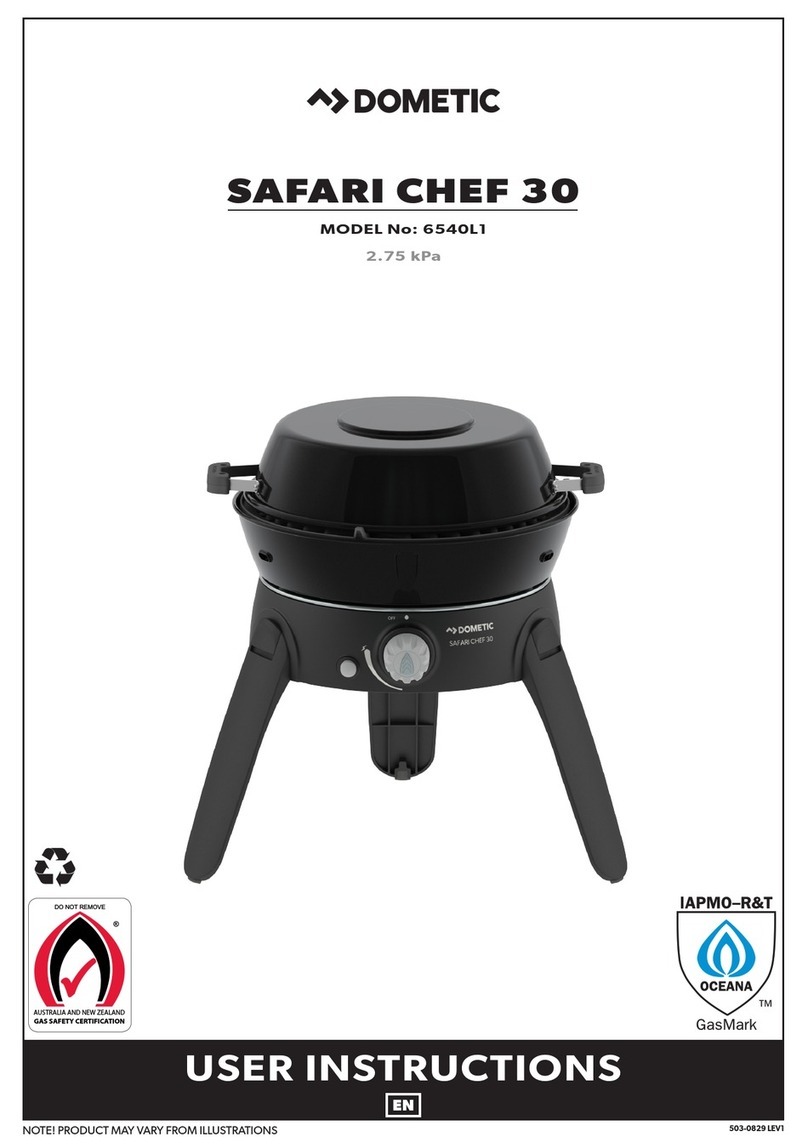 Dometic CADAC SAFARI CHEF 30 User manual Dometic CADAC SAFARI CHEF 30 User manual