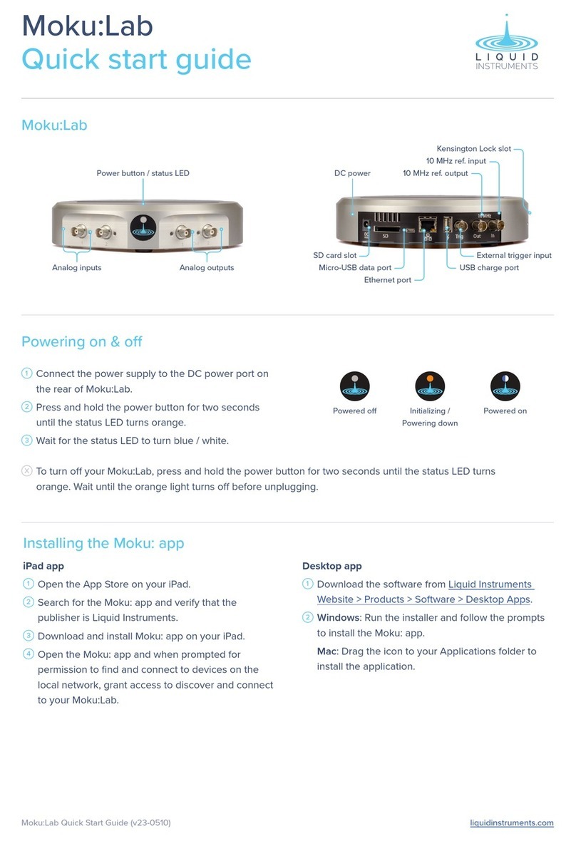 Liquid Instruments Moku:Lab quick start guide