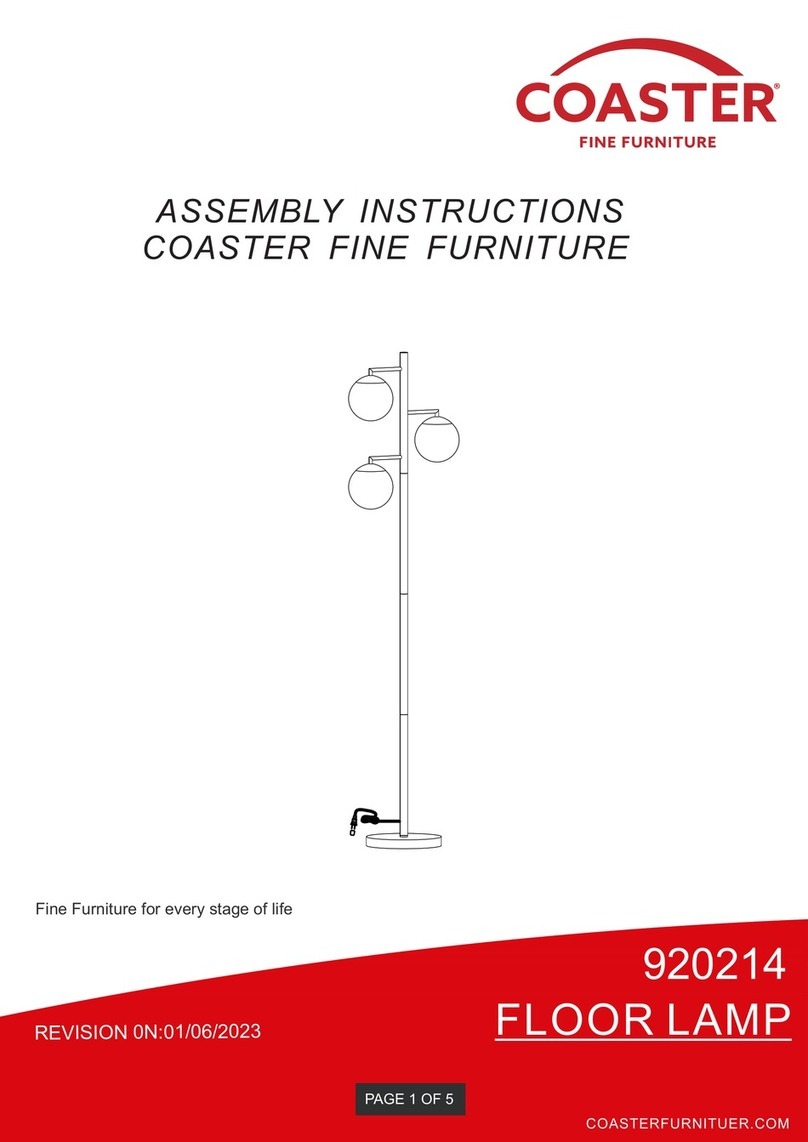 Coaster 920214 Assembly instructions