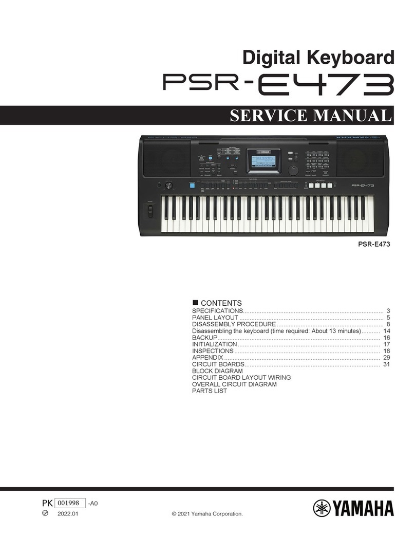 Yamaha PSR-E473 User manual