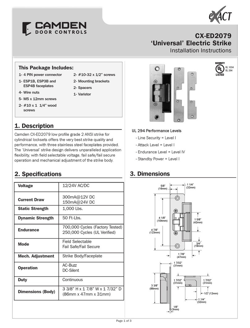 CAMDEN EXACT CX-ED2079 User manual