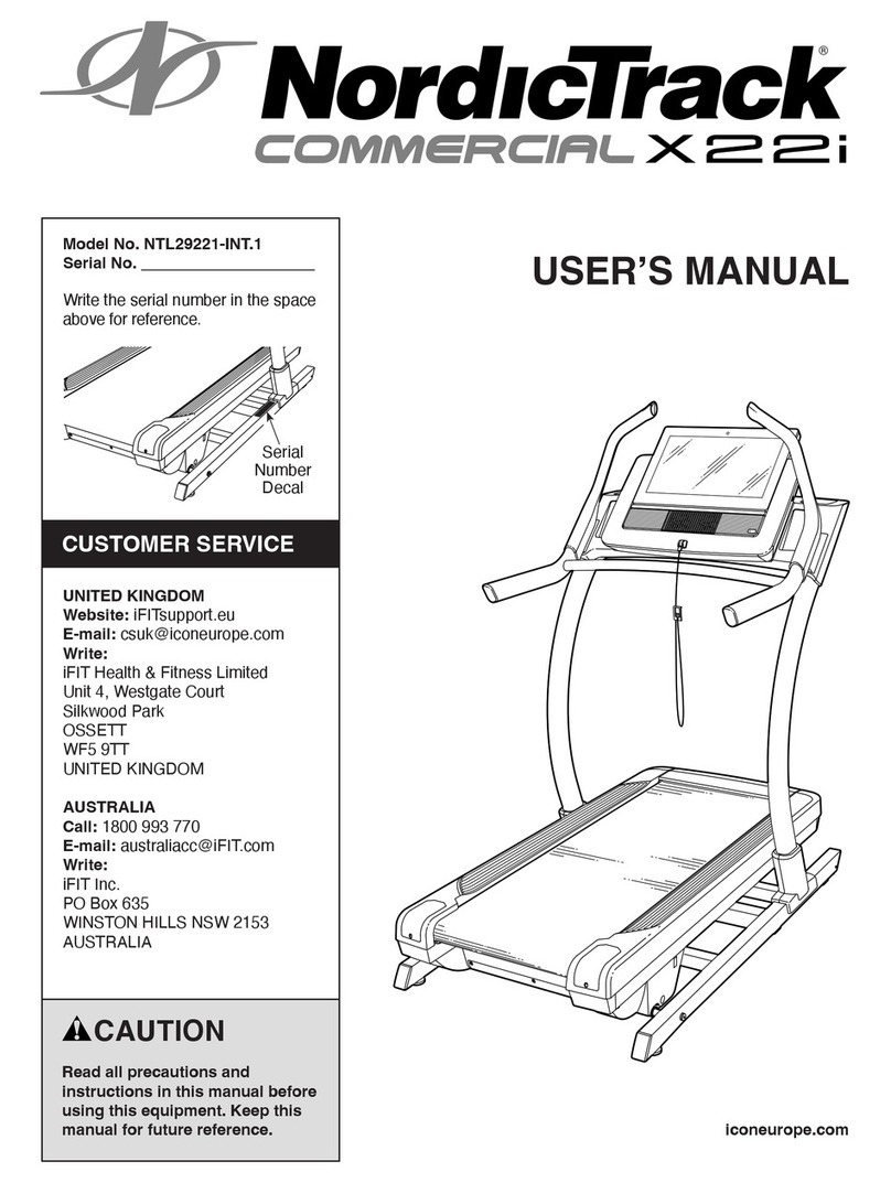 NordicTrack NTL29221-INT.1 User manual