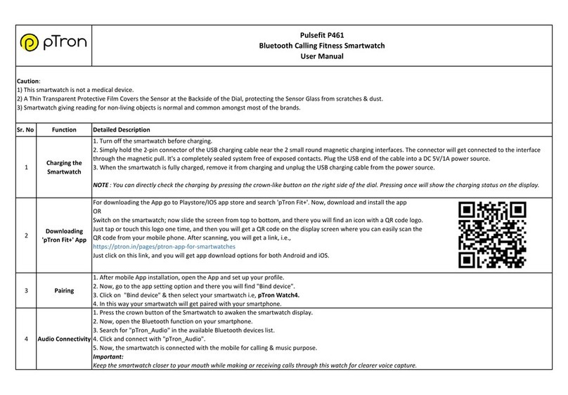 pTron Pulsefit P461 user manual