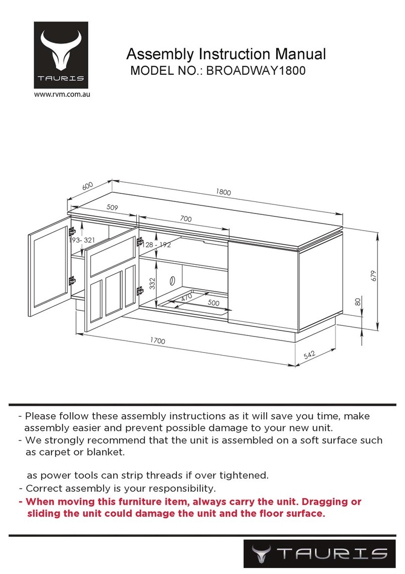 Tauris BROADWAY1800 Assembly & instruction manual