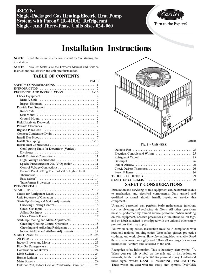Carrier 48EZN User manual