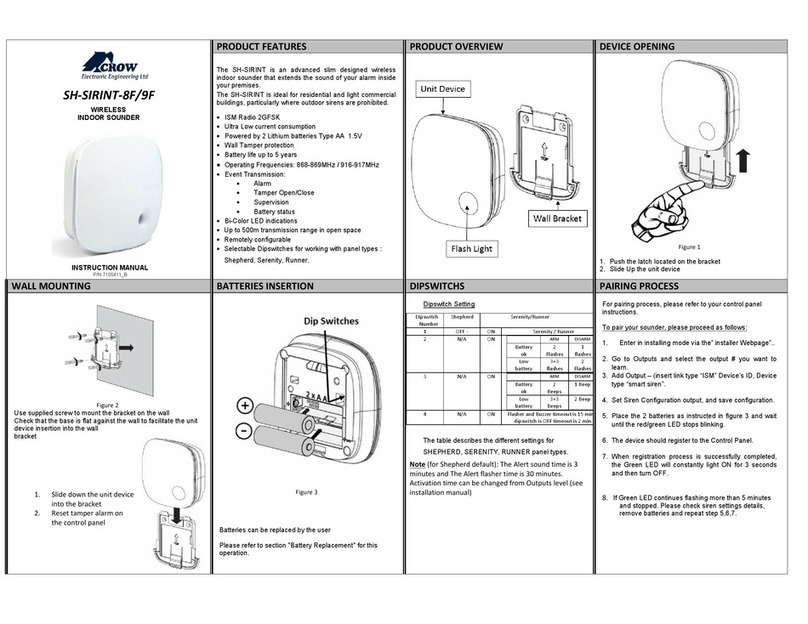 Crow SH-SIRINT-8F User manual