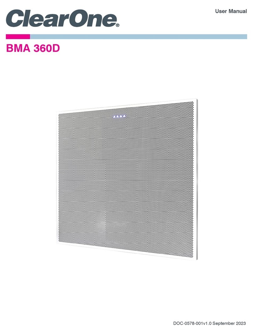 Clear One BMA 360D User manual