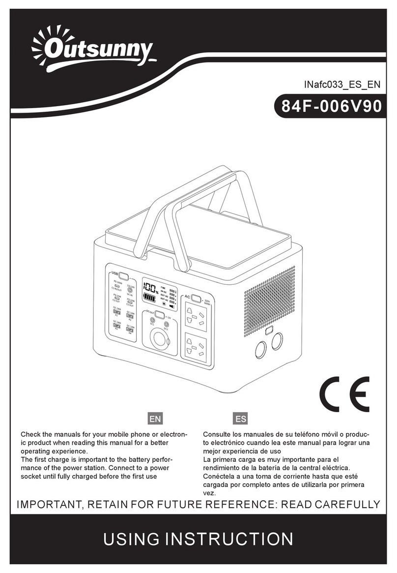 Outsunny 84F-006V90 Using instruction