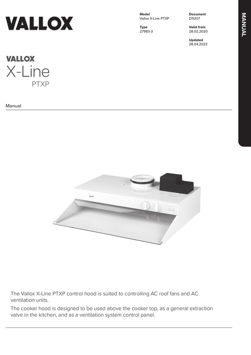 Vallox X-Line PTXP User manual