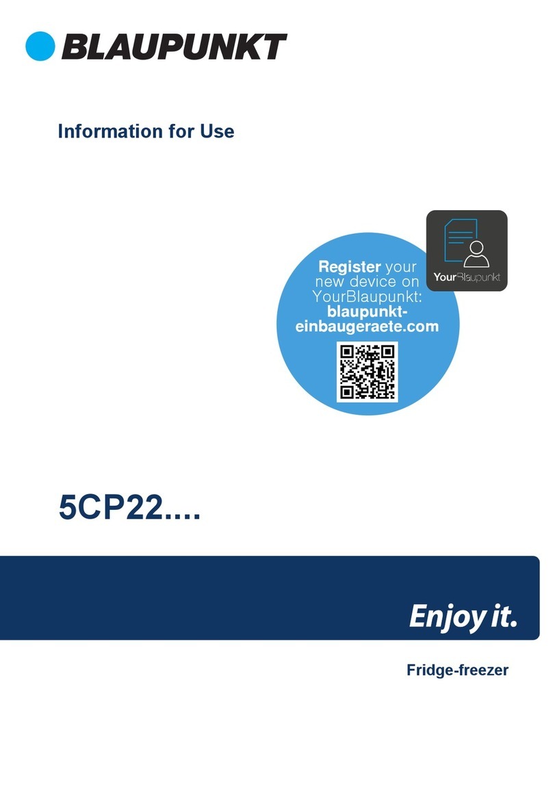Blaupunkt 5CP22 Series INFORMATION FOR USE Blaupunkt 5CP22 Series INFORMATION FOR USE