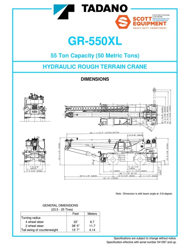 Tadano GR-550XL manual