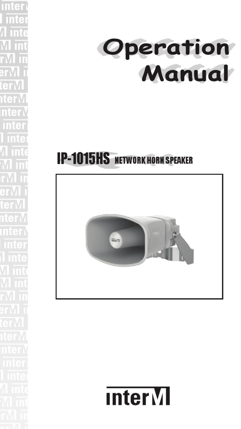 Inter-m IP-1015HS User manual Inter-m IP-1015HS User manual