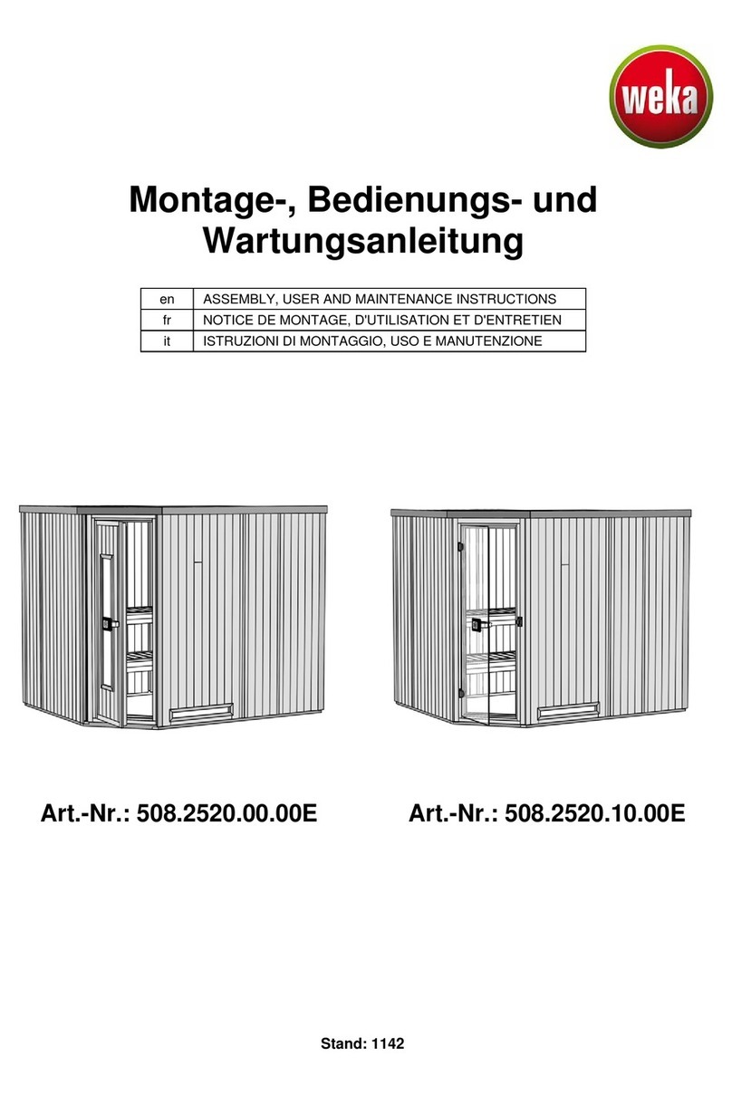 Weka 508.2520.00.00E ASSEMBLY, USER AND MAINTENANCE INSTRUCTIONS